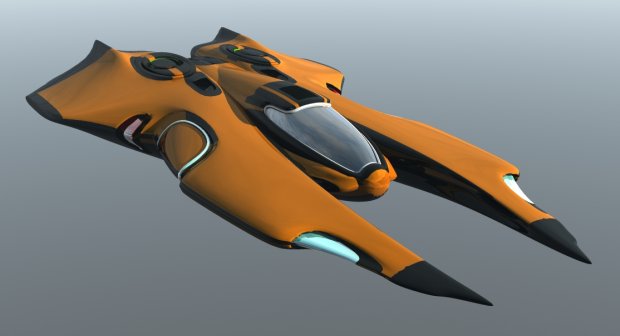 Wraith Raider Starship 3D model