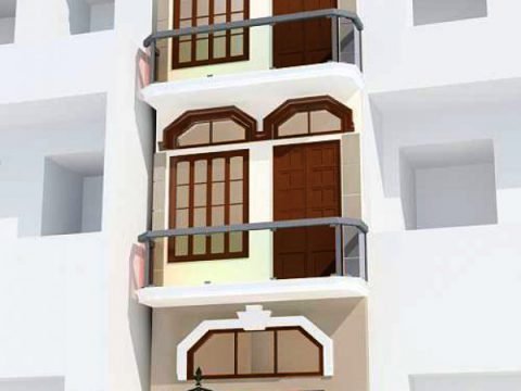 Front of house 3D model
