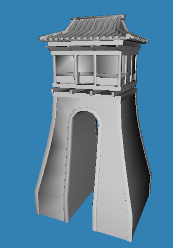 Gatehouse - without textures 3D model