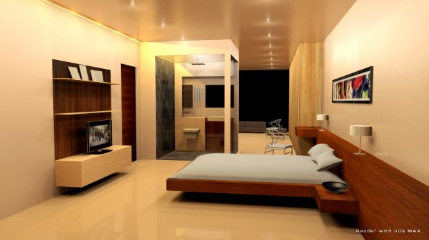 Luxury house interior DownloadFree3D.com