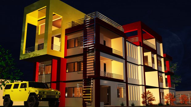 3D Modern apartment model