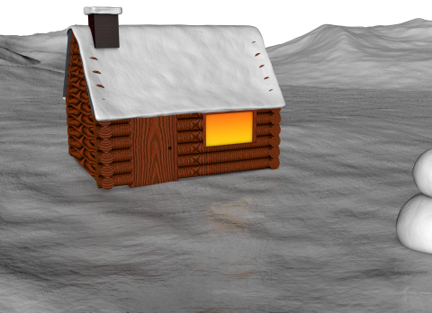 Snow house 3D model