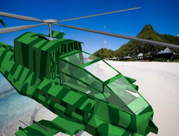 Attack Helicopter 3D model