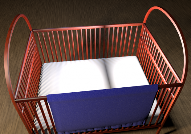 3D Baby crib model