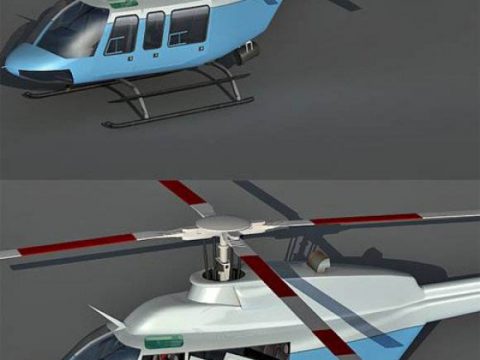 Bell 407 Helicopter 3D model