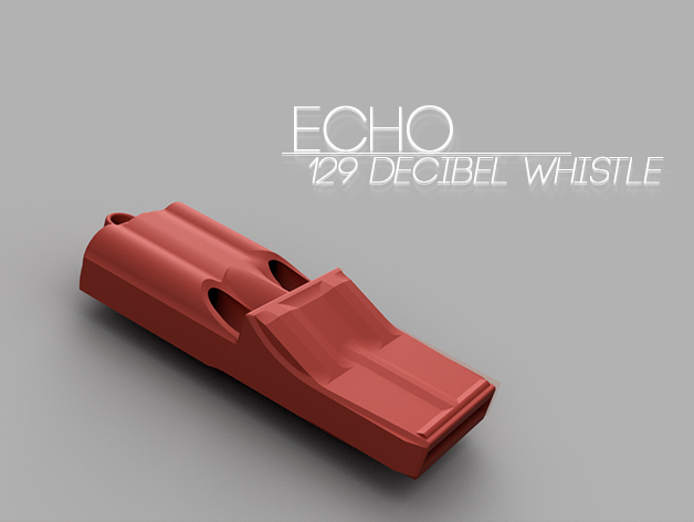Echo 3 tone whistle 3D model