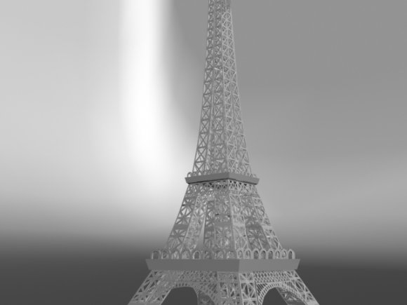 3D Eiffel Tower model
