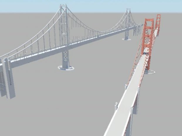 Golden Gate Bridge 3D model