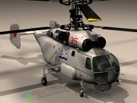 K27 Helicopter 3D model