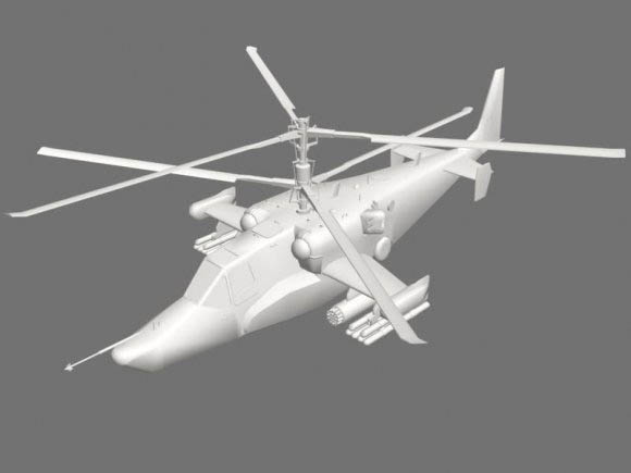KA-50 unfinished 3D model