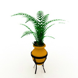 Large Potted Plant 3d model