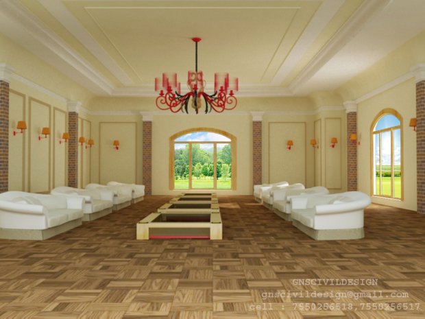 Living room interior 3D model