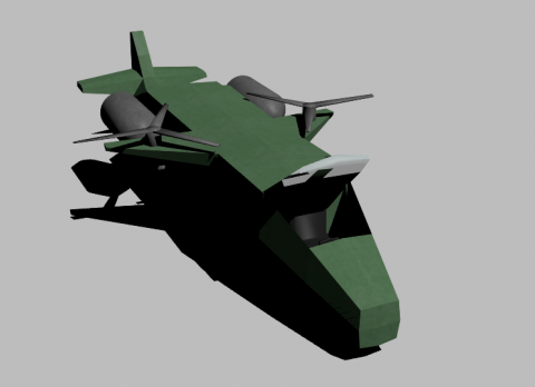 Low Poly Helicopter 3D model