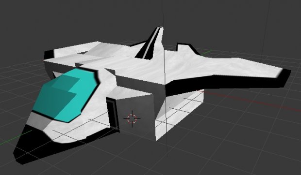 Low poly Space Ship 3D model