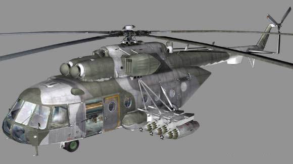 Mi-171Sh rockets 3D model