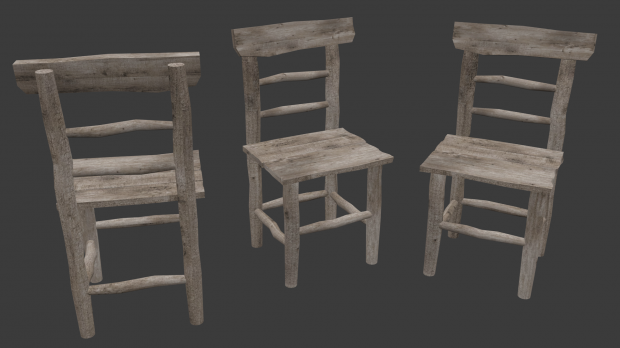 Old chair 3D model