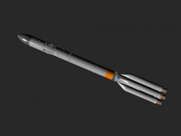 Proton Rocket 3D model