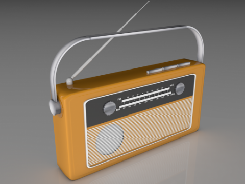 Radio 3D model