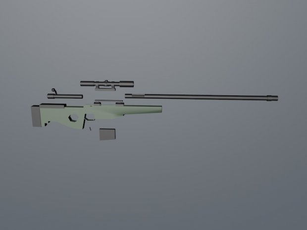 Sniper Rifle Low Poly Pack