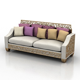 Sofa art deco 3d model