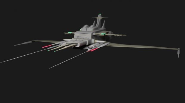 3D Space Cruiser model