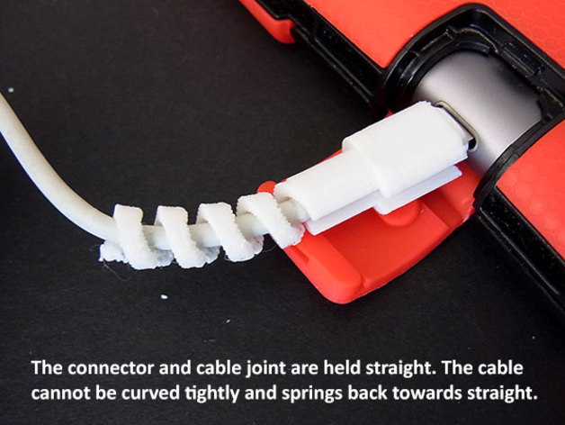 3D Springy Apple Cable Savers model
