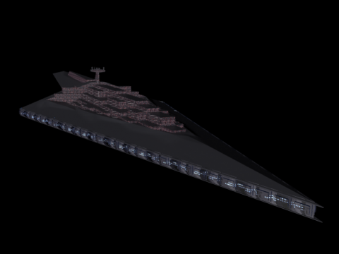 3D Star Wars Executor model
