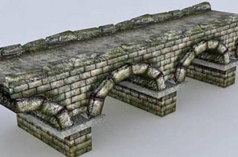 Stone Bridge 3D model