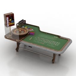 Table Abbiati casino 3d model