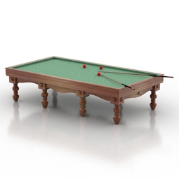 Table billiard 3d model download