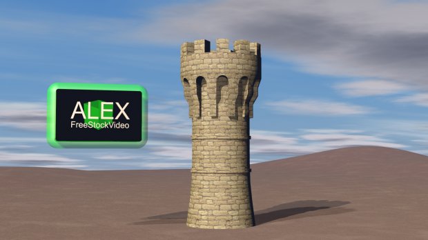 Tower castle 3D model