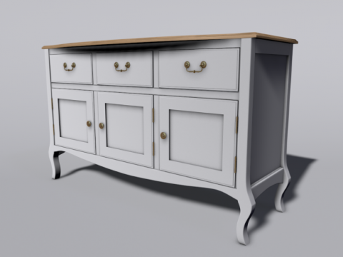 Traditional meets modern Dresser unit 3D model
