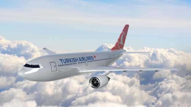 Airbus A310 Turkish Airlines 3D model
