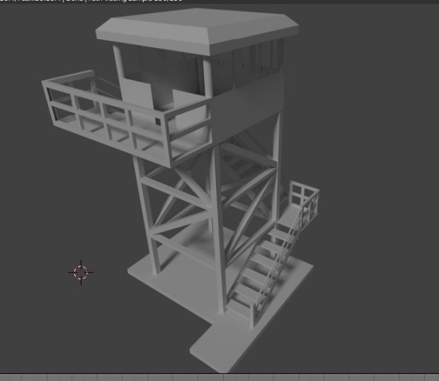 3D Watch Tower Army 