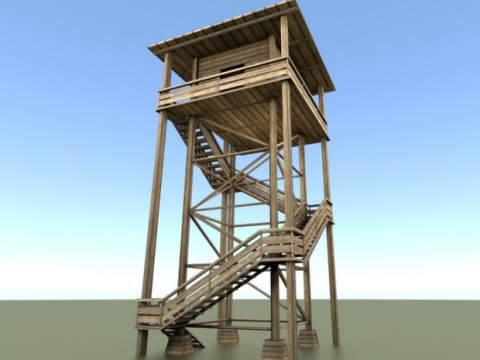 Watch Tower made of Wood