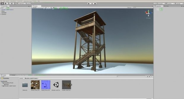 Watch Tower made of Wood 