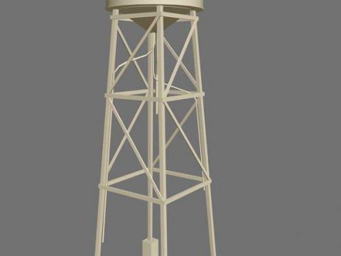 Water tower unfinished 3D model
