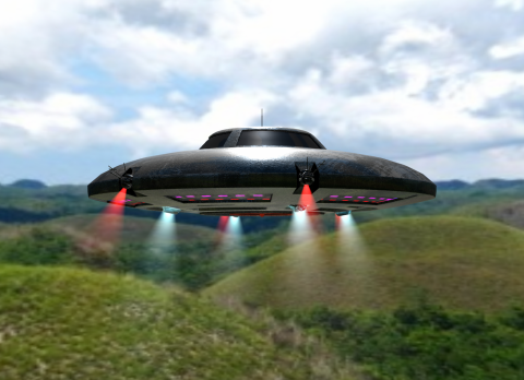 3D Flying saucer model