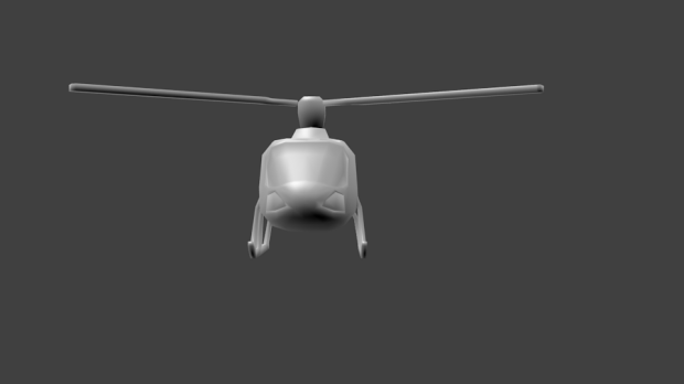 Low poly helicopter model 