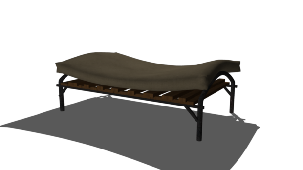 Metal Bed 3D model