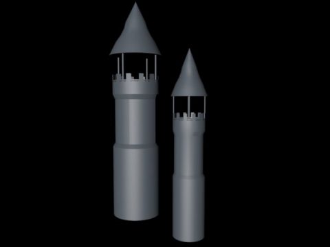 Stronghold legends tower 3D model