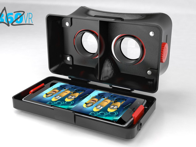 3D 3D printable VR Headset for smartphones model