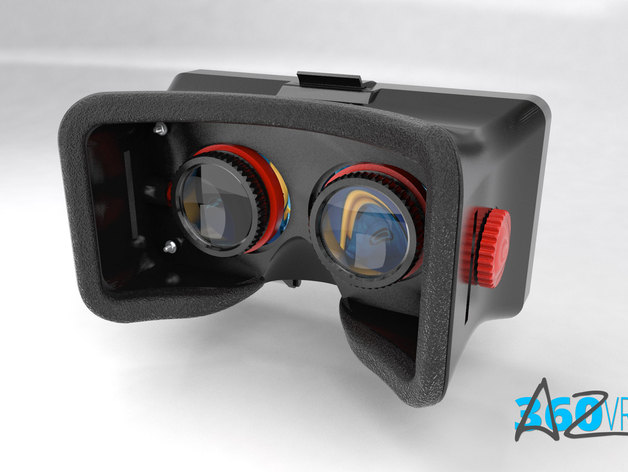 3D printable VR Headset for smartphones DownloadFree3D.com