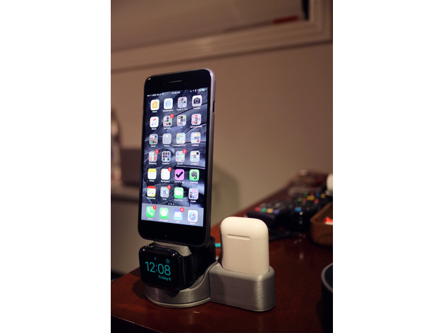 Apple Watch + iPhone Stand + AirPods Charger with