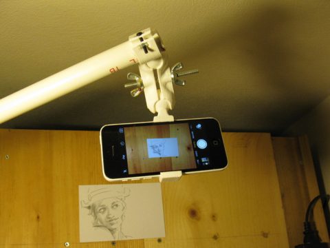 Ball joint phone mount with tripod mount 3D model