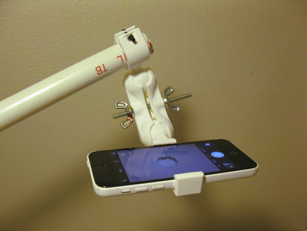 Ball joint phone mount with tripod mount