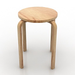 Chair Ikea Alboke 3d model