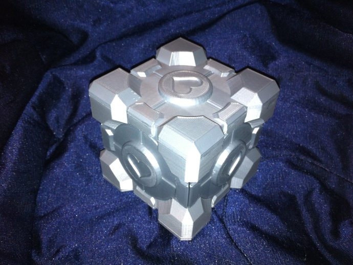 3D Companion Cube Gift box model