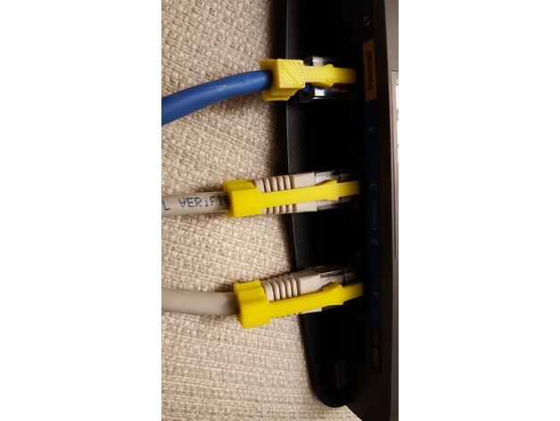 3D Ethernet Cable Clip Repair model