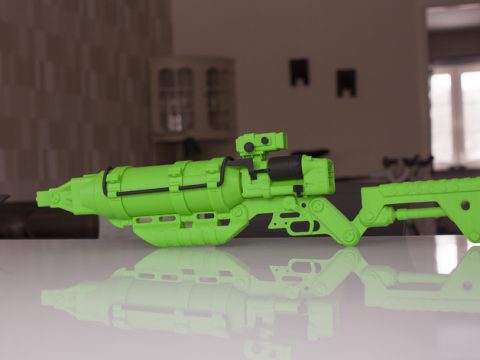 Fallout 4 Laser Rifle 3D model